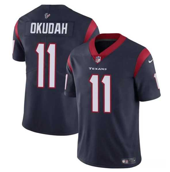 Men & Women & Youth Houston Texans #11 Jeff Okudah Navy Vapor Untouchable Football Stitched Jersey->houston texans->NFL Jersey